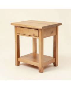 Copple Solid Wood 1 Drawer End Table (synthetic illustration; no displayed measurements)