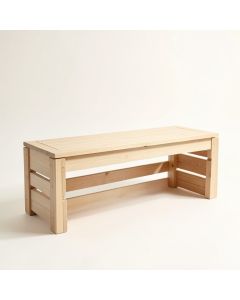 Heath Bridge Narrow Outdoor Storage Bench - Beige (synthetic illustration; no displayed measurements)