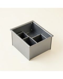 Hill Bluff Empty Coffee-Station Organizer - Gray (synthetic illustration; no displayed measurements)