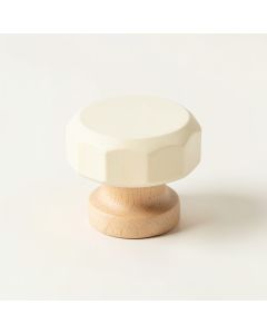Ridge Branch Cabinet Knob Without Packaging - Cream (synthetic illustration; no displayed measurements)