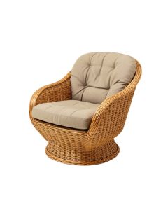 33 '' Wide Tufted Swivel Papasan Chair (synthetic illustration; no displayed measurements)
