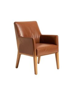 Agnes Berner Upholstered Solid Wood Side Chair