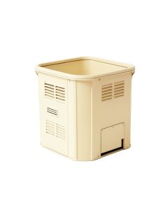 River Bluff Closed Garden Compost Bin - Ivory