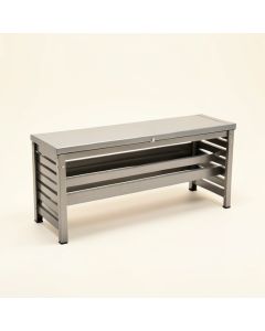 Vale Dale Narrow Outdoor Storage Bench - Gray (synthetic illustration; no displayed measurements)