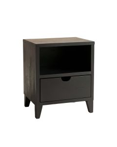 Birch Dell Nightstand - Black (synthetic illustration; no displayed measurements)