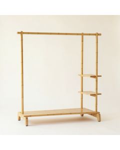 Heath Crossing Empty Garment Rack - Beige (synthetic illustration; no displayed measurements)