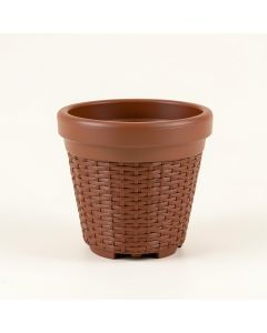 Truex 3 - Piece Water Hyacinth , Steel , And Plastic Pot Planter Set (synthetic illustration; no displayed measurements)