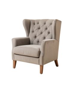 Hollange 24.25 '' Wide Tufted Polyester Wingback Chair (synthetic illustration; no displayed measurements)