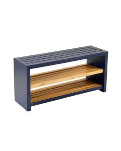 Maple Edge Shoe Storage Bench - Navy (synthetic illustration; no displayed measurements)