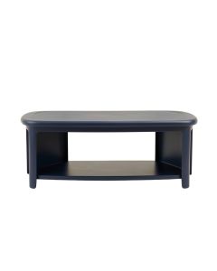 Alder Crossing Narrow Outdoor Storage Bench - Navy