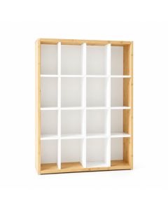 Pine Arc Freestanding Bookcase - White