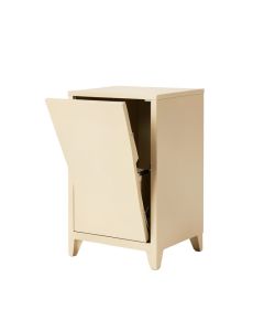 Shore Arc Freestanding Pull-Out Hamper Cabinet - Beige