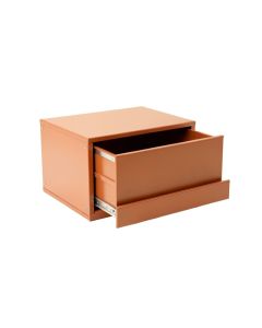 Summit Arc Small-Parts Storage Drawer Cabinet - Terracotta (synthetic illustration; no displayed measurements)
