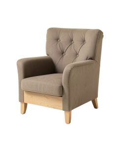 Mathis 37.4 '' Wide Tufted Polyester Wingback Chair