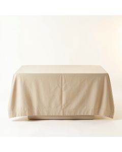 Shore Arc Flat Bed Sheet - Beige (synthetic illustration; no displayed measurements)