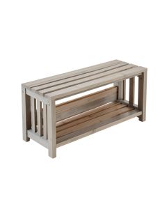 Vale Crest Shoe Storage Bench - Gray (synthetic illustration; no displayed measurements)