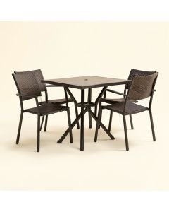 Alondra 3 Piece Iron Bistro Set (synthetic illustration; no displayed measurements)