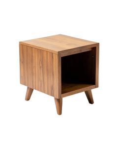 Seo Solid Wood 4 Legs End Table With Storage (synthetic illustration; no displayed measurements)