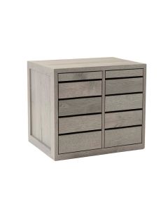 Oak Bluff Small-Parts Storage Drawer Cabinet - Gray (synthetic illustration; no displayed measurements)