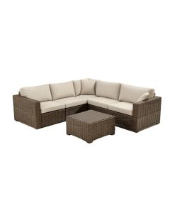 Alaizha Patio 6 Piece Sectional Seating Group With Cushions (synthetic illustration; no displayed measurements)