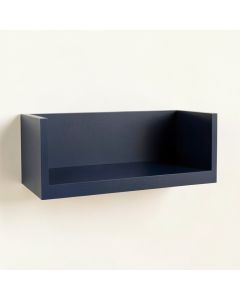 Spruce Arc Wall-Mounted Shelf - Navy (synthetic illustration; no displayed measurements)
