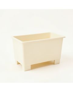 Ridge Bridge Empty Raised Planter - Ivory (synthetic illustration; no displayed measurements)