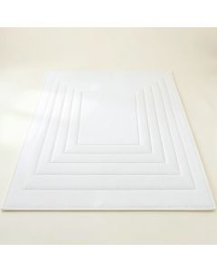 Rowan Branch Rectangular Outdoor Rug - White (synthetic illustration; no displayed measurements)