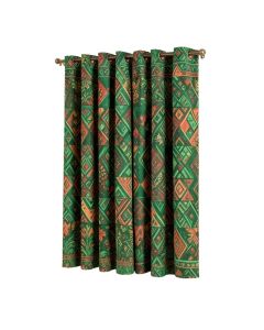 Geometric Mixed Mosaic Vivid Nature Inspired Kids Girls Hippie Contrast Design Room Darkening Rod Pocket Curtain Panel (synthetic illustration; no displayed measurements)
