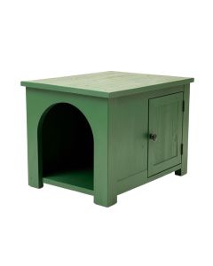 Linden Edge Empty Furniture-Style Litter Enclosure - Green (synthetic illustration; no displayed measurements)