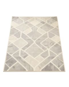 Connie Geometric Silver/Ivory Area Rug (synthetic illustration; no displayed measurements)