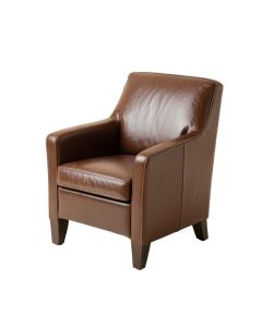 Acel Genuine Leather Upholstered Dining Chair