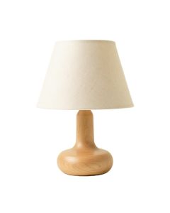 Dawn Branch Table Lamp With A Plain Fabric Shade - Beige