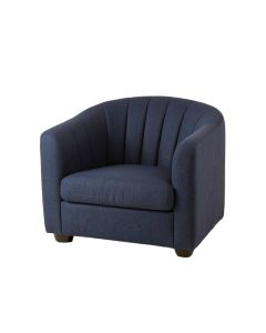 Alder Branch Upholstered Armchair - Navy (synthetic illustration; no displayed measurements)