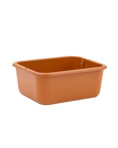 Bay Canyon Empty Railing Planter With Integral Brackets - Terracotta (synthetic illustration; no displayed measurements)