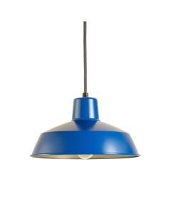 Glen Bridge Pendant Light Suspended From One Plain Cable - Blue (synthetic illustration; no displayed measurements)