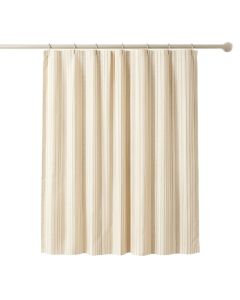 Summit Bend Shower Curtain Hanging Flat From A Plain Rod - Cream (synthetic illustration; no displayed measurements)
