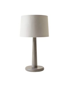 Dawn Canyon Table Lamp With A Plain Fabric Shade - Gray