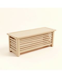 Rowan Brook Narrow Outdoor Storage Bench - Beige (synthetic illustration; no displayed measurements)