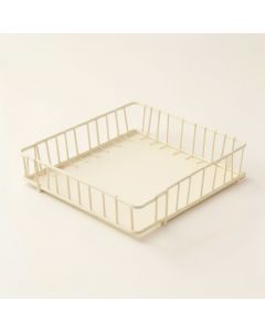 Clay Crossing Empty Under-Desk Cable Tray - Ivory (synthetic illustration; no displayed measurements)