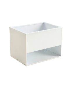 Linden Brook Empty Raised Planter - White (synthetic illustration; no displayed measurements)