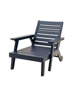 Sage Arc Outdoor Lounge Chair - Navy (synthetic illustration; no displayed measurements)