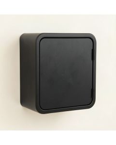 Brook Dell Wall-Mounted Laundry Cabinet - Black (synthetic illustration; no displayed measurements)