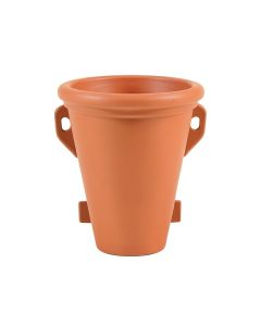 Hazel Bridge Empty Railing Planter With Integral Brackets - Terracotta (synthetic illustration; no displayed measurements)