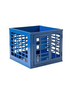 Vale Crest Empty Furniture-Style Pet Crate - Blue