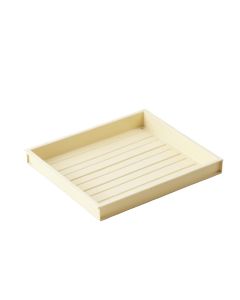 Shore Bend Empty Under-Desk Cable Tray - Cream (synthetic illustration; no displayed measurements)
