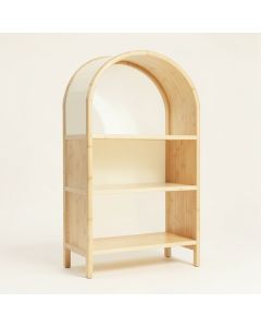 Wren Edge Freestanding Bookcase - Cream (synthetic illustration; no displayed measurements)