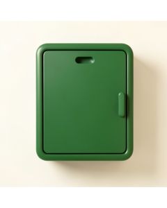 Ash Bluff Wall-Mounted Laundry Cabinet - Green (synthetic illustration; no displayed measurements)