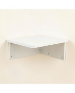 River Canyon Wall-Mounted Shelf - White (synthetic illustration; no displayed measurements)