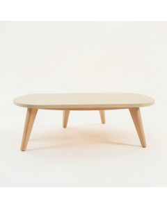 Spruce Arc Coffee Table - Beige (synthetic illustration; no displayed measurements)