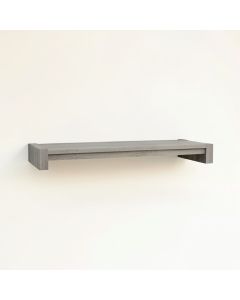 Spruce Brook Wall-Mounted Shelf - Gray (synthetic illustration; no displayed measurements)